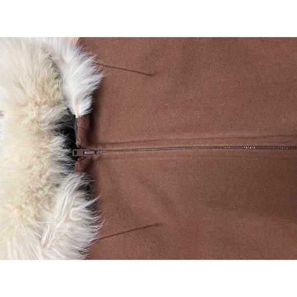 Northern Sun Gemini Fashions Wool Coat Fur trim Collar - Picture 11 of 11